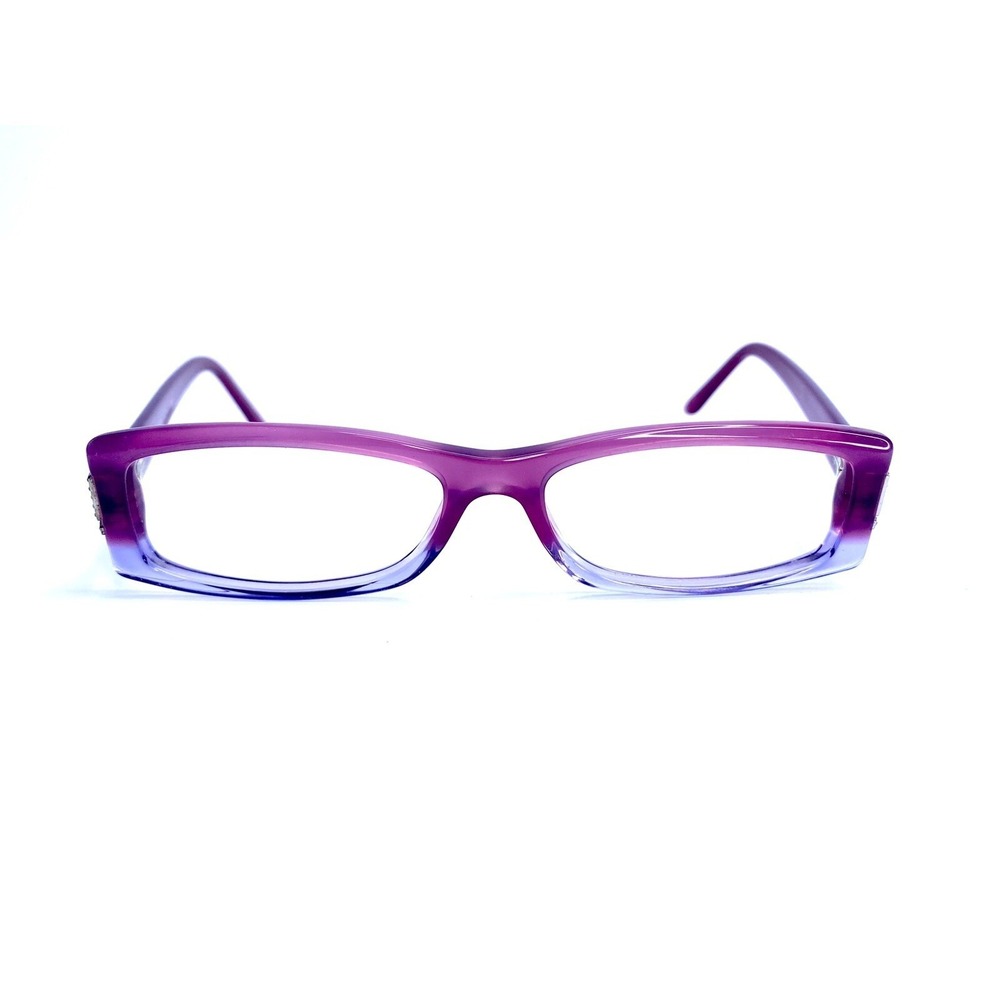 Versace Clear Lavender Pink Lucite Rectangular Glasses Italy MOD3039-B 53 16 135